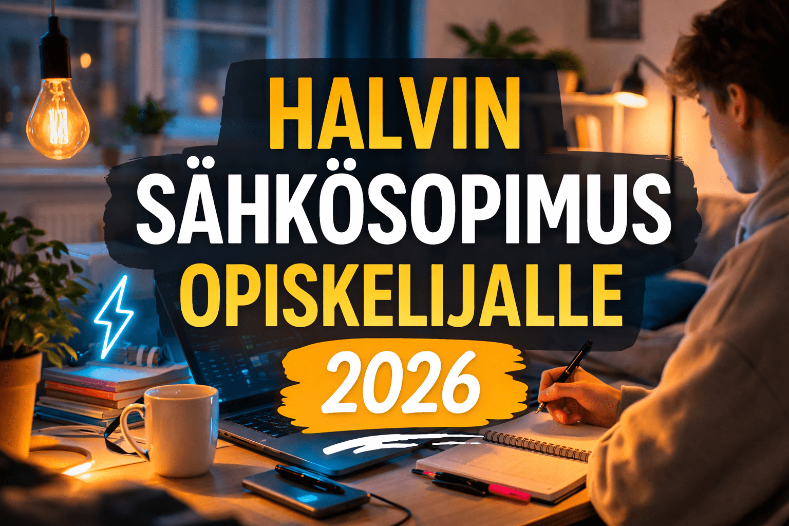 Halvin sähkösopimus opiskelijalle