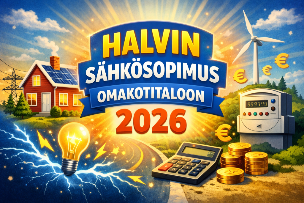 Halvin sähkösopimus omakotitaloon