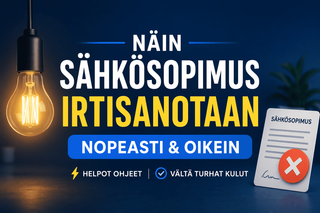 Sähkösopimuksen irtisanominen