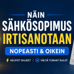 Sähkösopimuksen irtisanominen