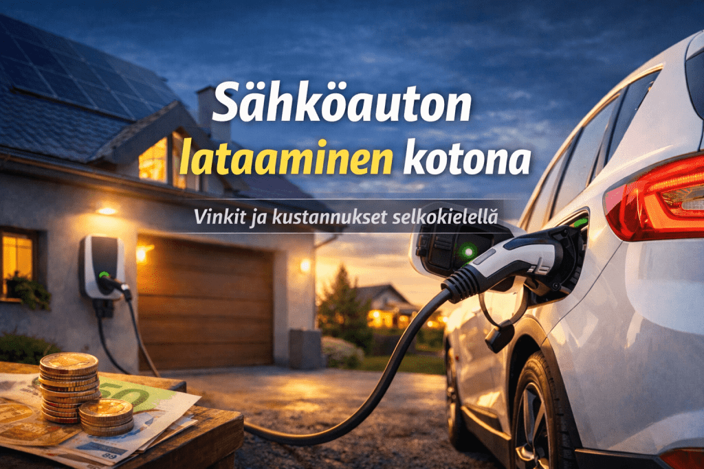 Sähköauton lataaminen kotona