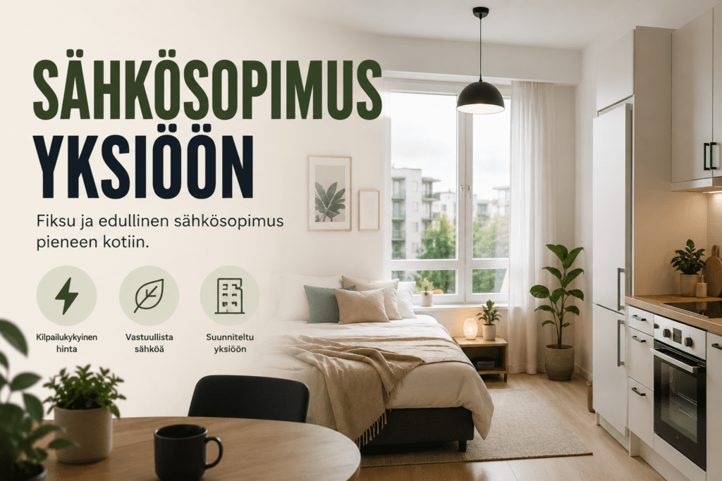 sähkösopimus yksiöön