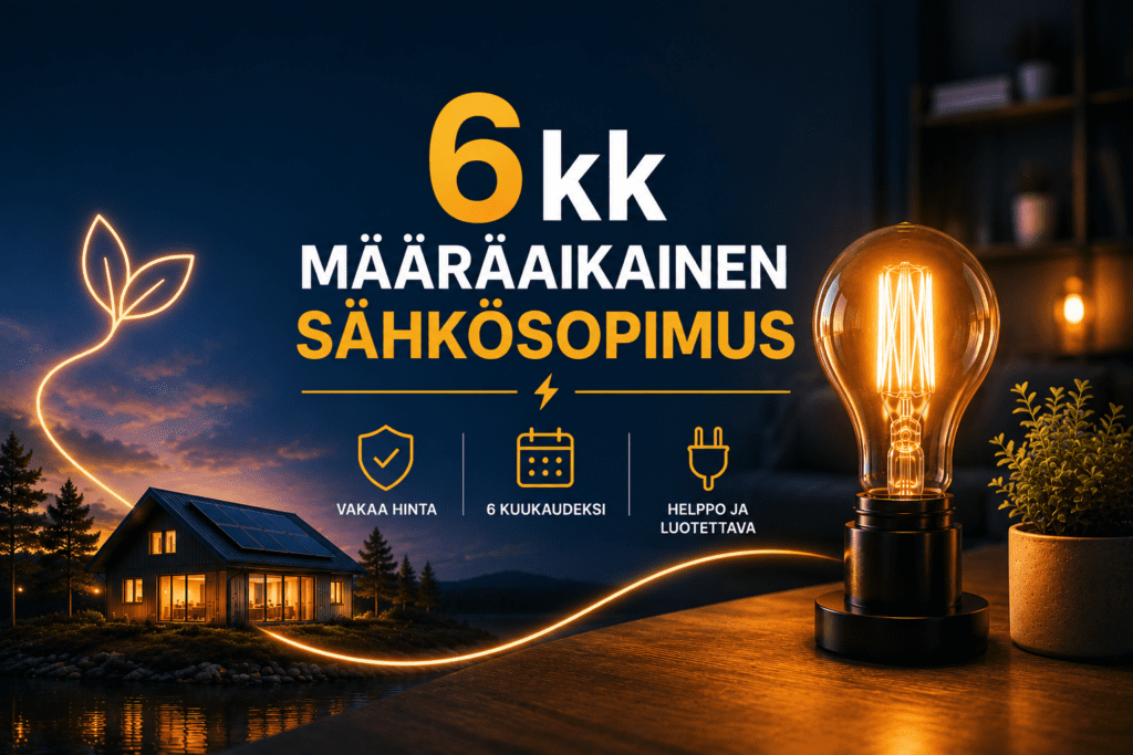 6 kk määräaikainen sähkösopimus