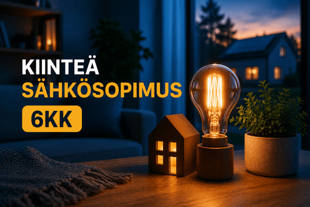 Kiinteä sähkösopimus 6 kk
