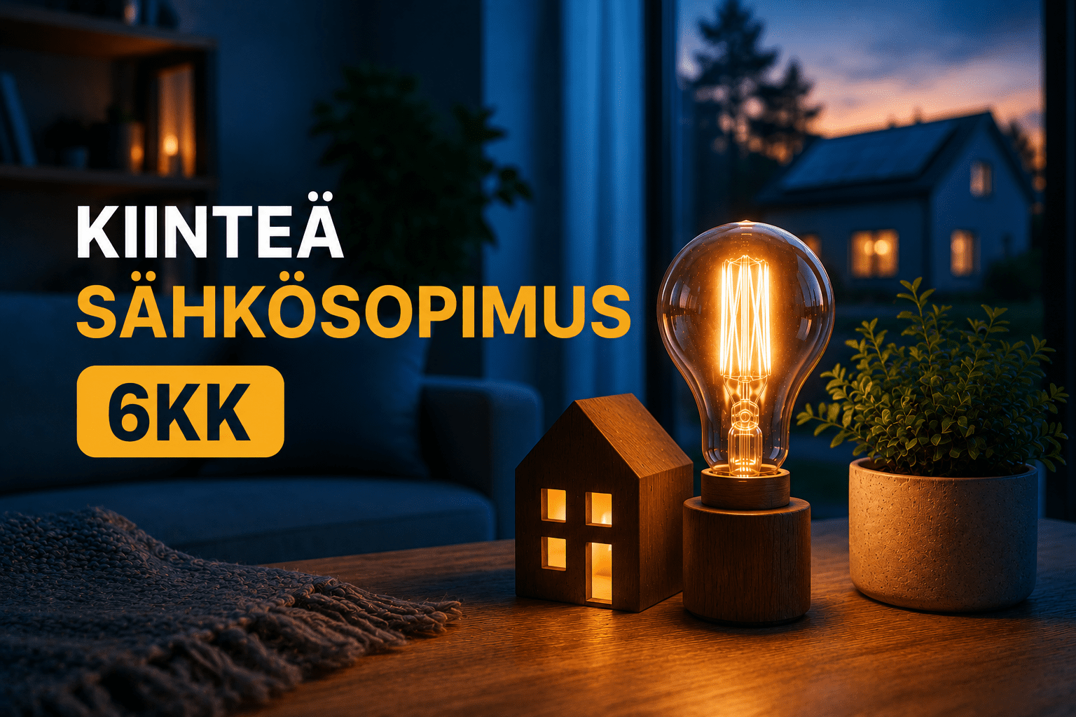 Kiinteä sähkösopimus 6 kk