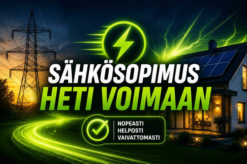 Sähkösopimus heti voimaan