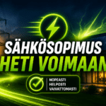 Sähkösopimus heti voimaan