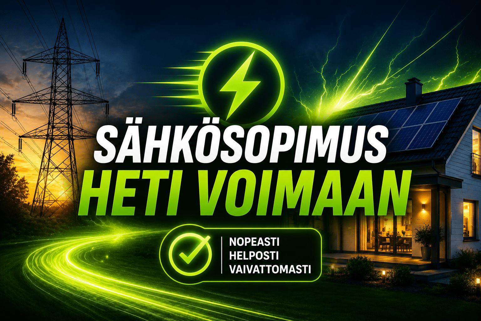 Sähkösopimus heti voimaan