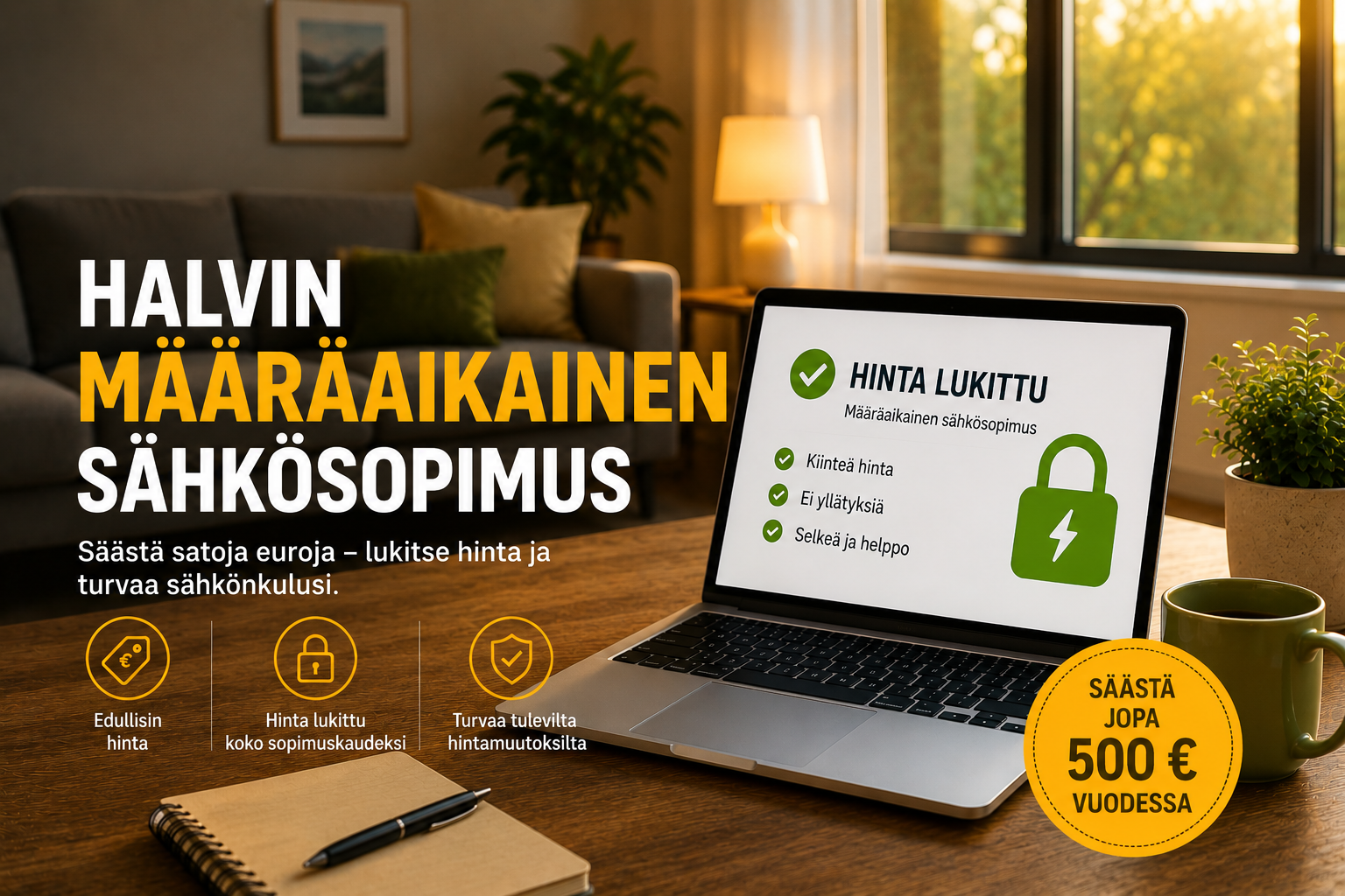 Halvin määräaikainen sähkösopimus