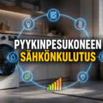 Pyykinpesukoneen sähkönkulutus
