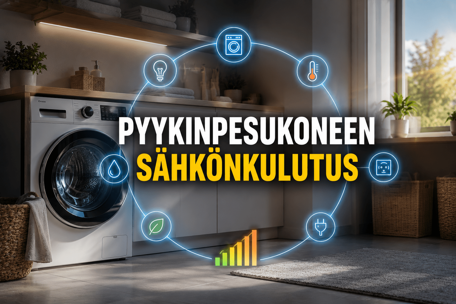 Pyykinpesukoneen sähkönkulutus