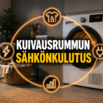 kuivausrummun sähkönkulutus