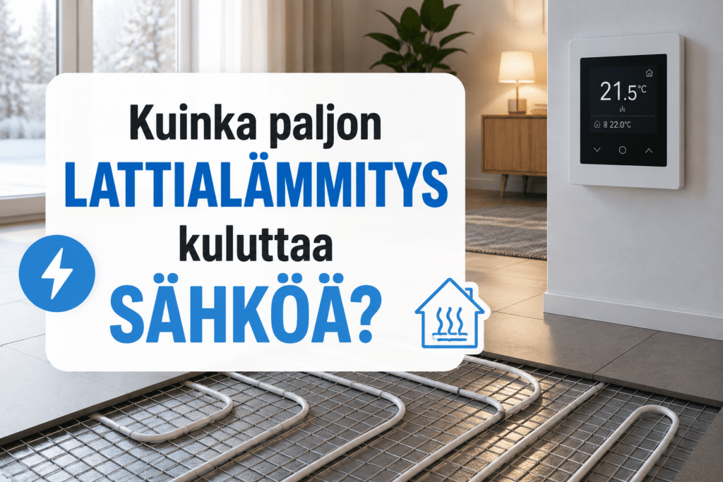 Kuinka paljon lattialämmitys kuluttaa sähköä?