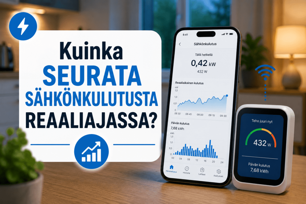 Kuinka seurata sähkönkulutusta reaaliajassa?