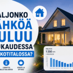 Paljonko sähköä kuluu omakotitalossa kuukaudessa?