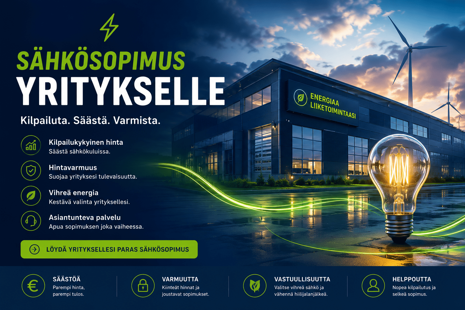Sähkösopimus yritykselle