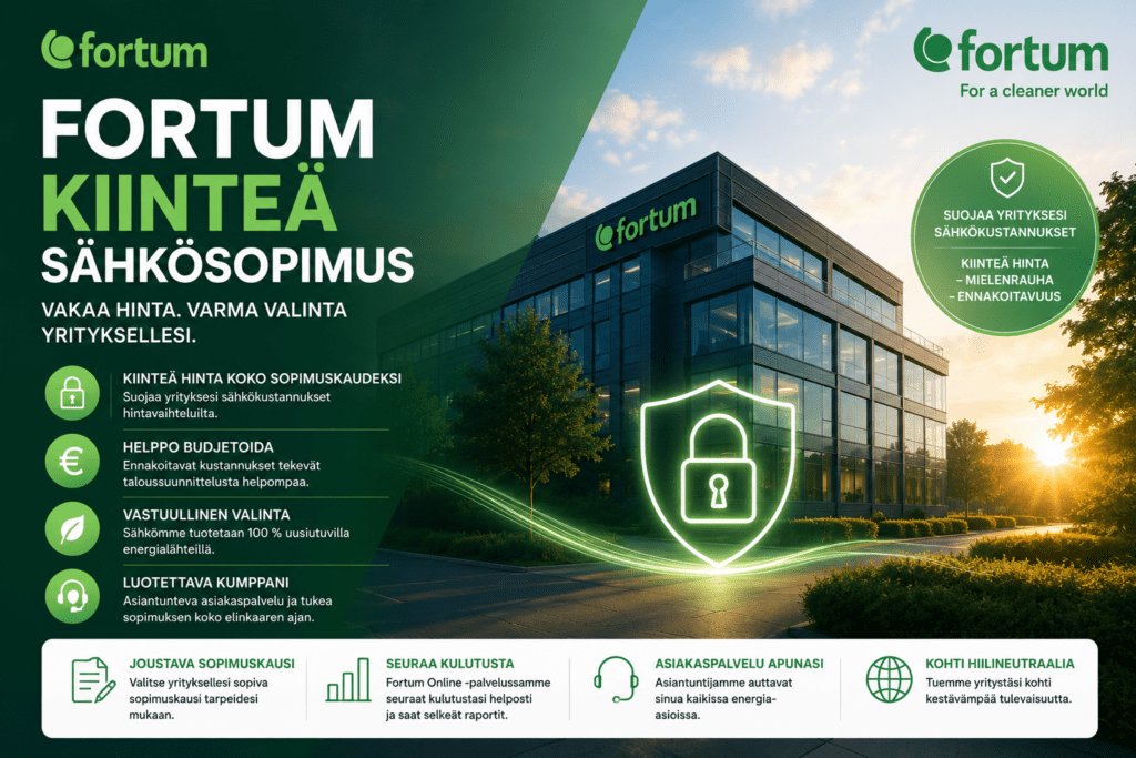 fortum kiinteä sähkösopimus