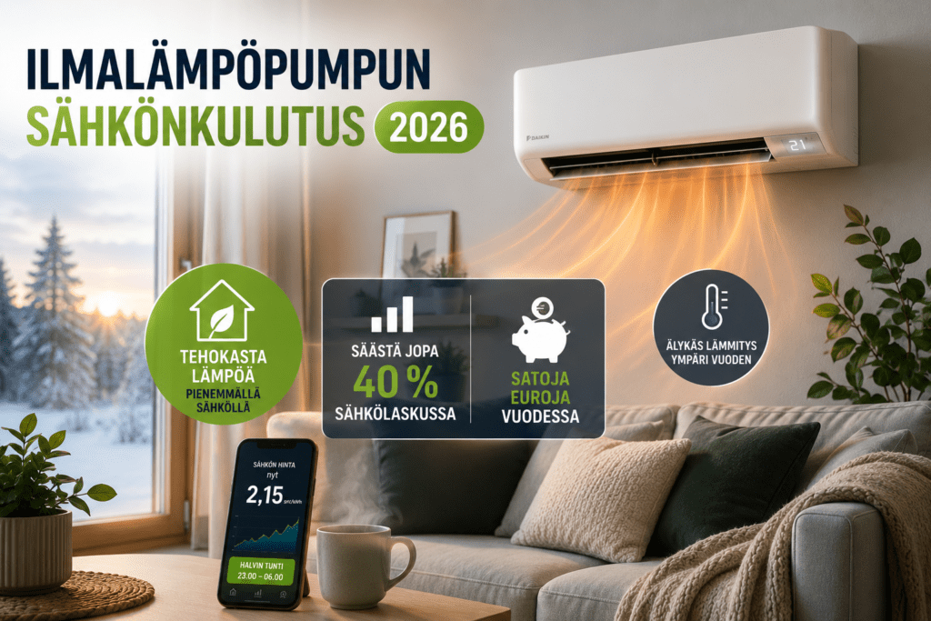 Ilmalämpöpumpun Sähkönkulutus