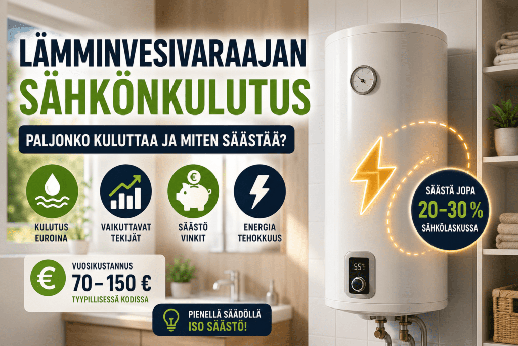 Lämminvesivaraajan sähkönkulutus