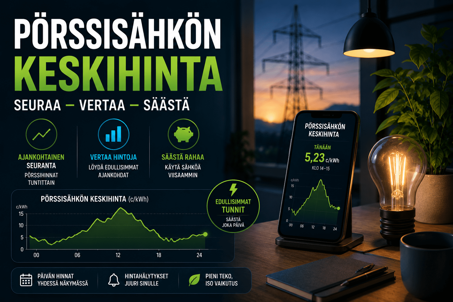 pörssisähkön keskihinta