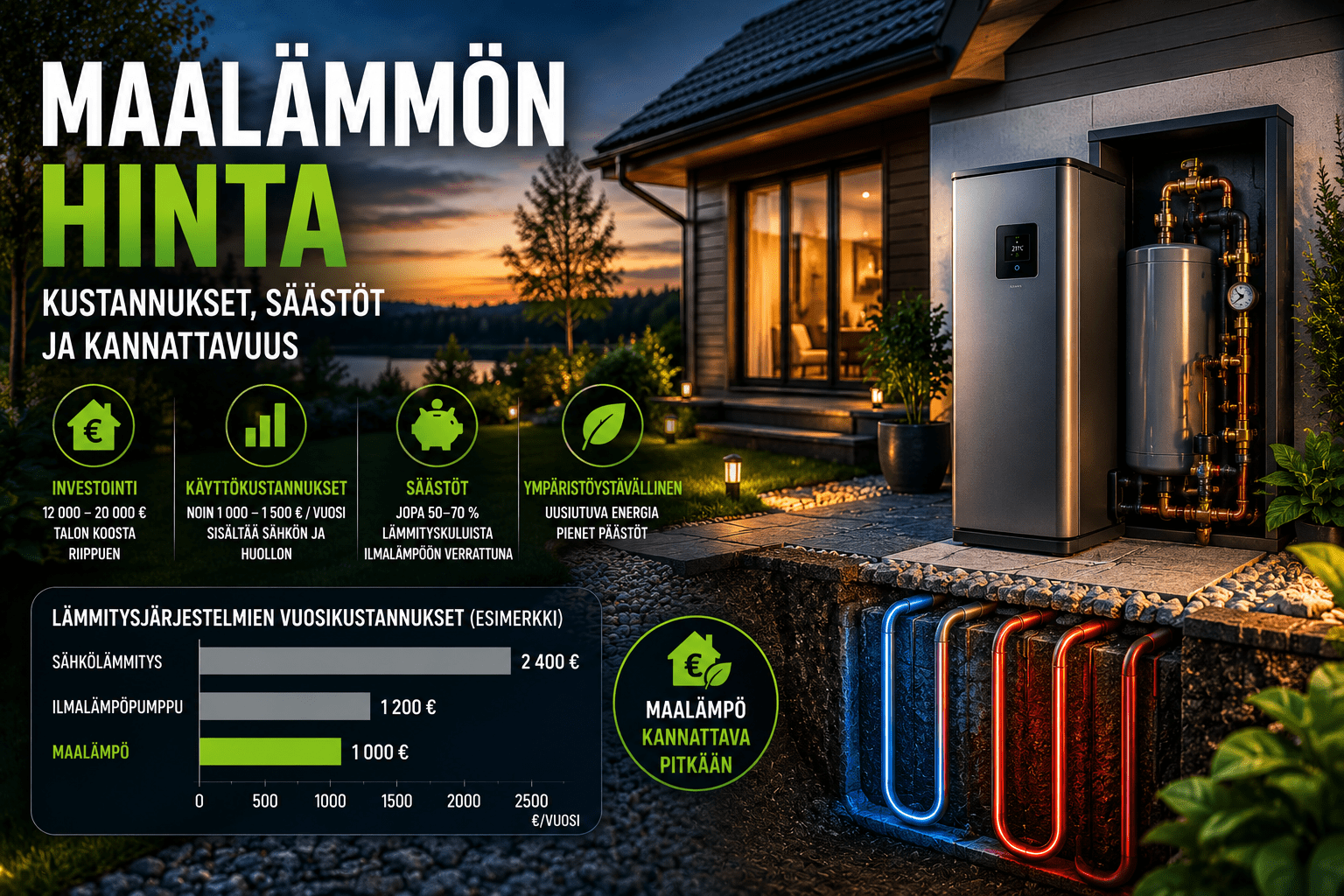 Maalämpö hinta