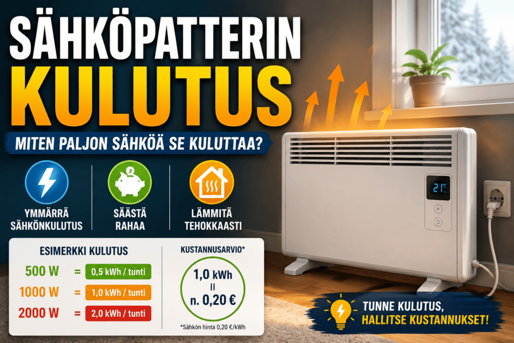 sähköpatterin kulutus