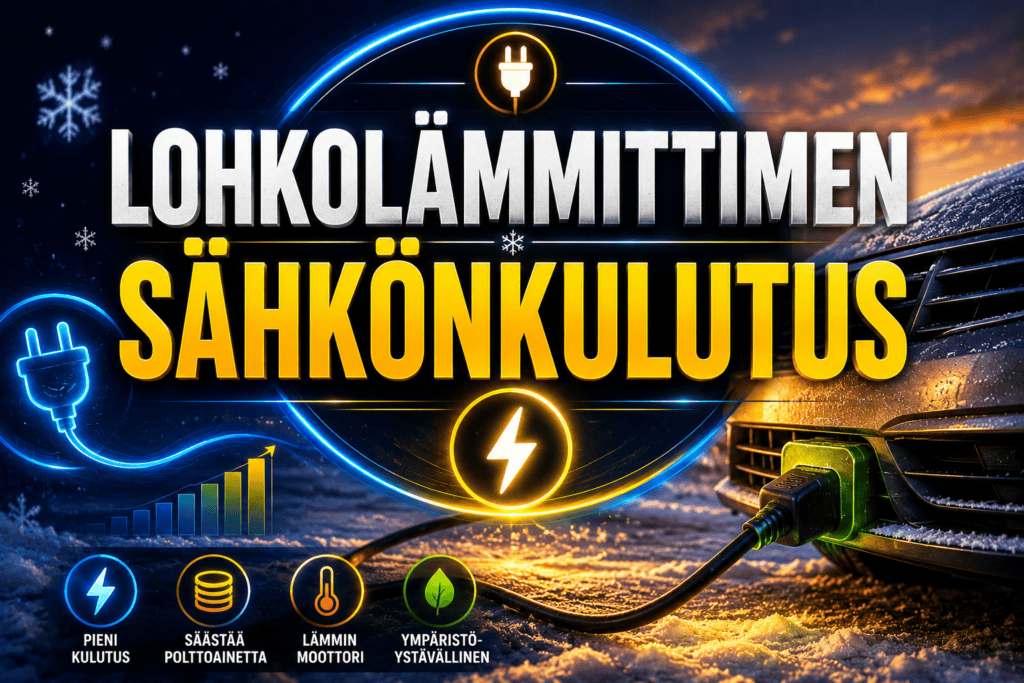 lohkolämmittimen sähkönkulutus