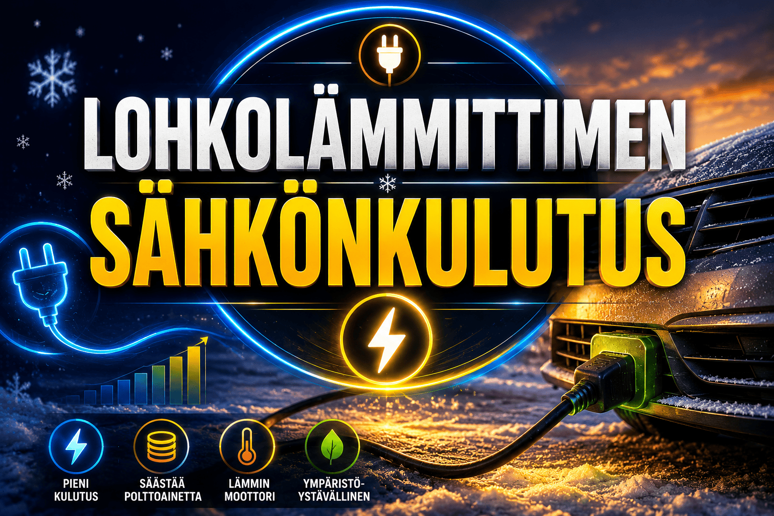 lohkolämmittimen sähkönkulutus