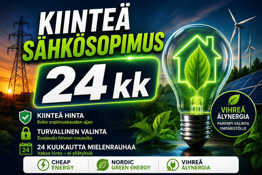 Kiinteä sähkösopimus 24 kk
