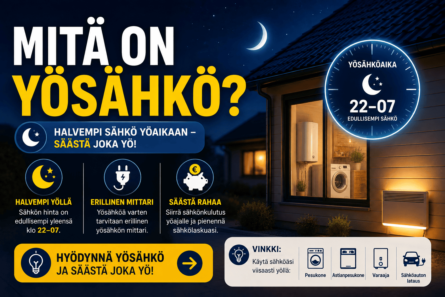 Mitä on yösähkö?