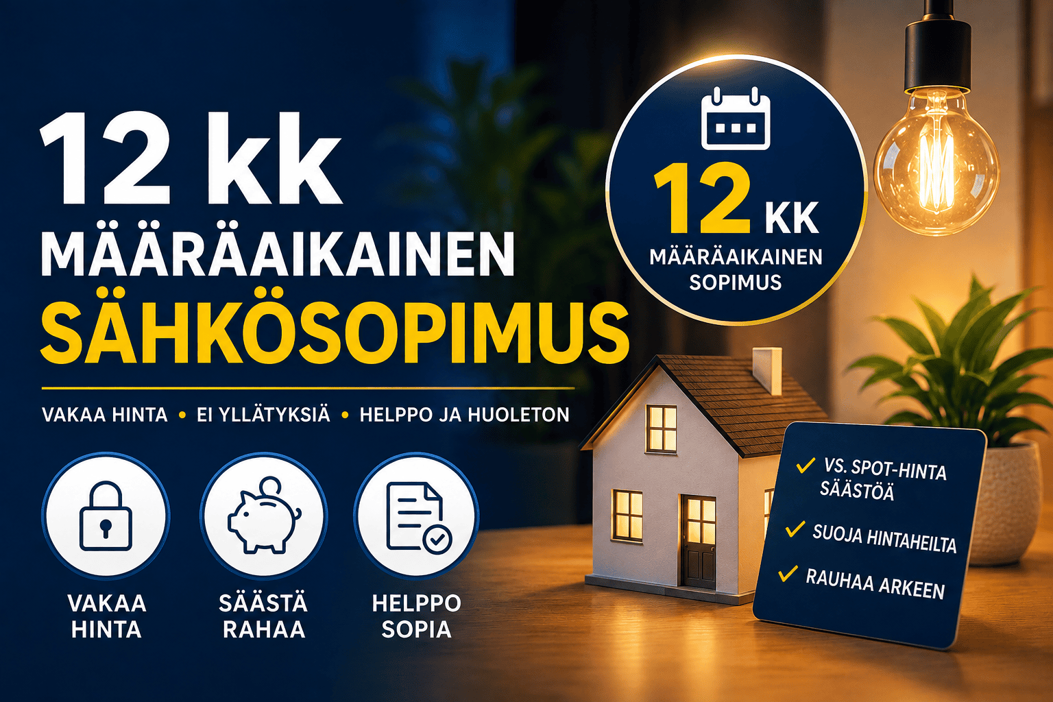 12 kk määräaikainen sähkösopimus