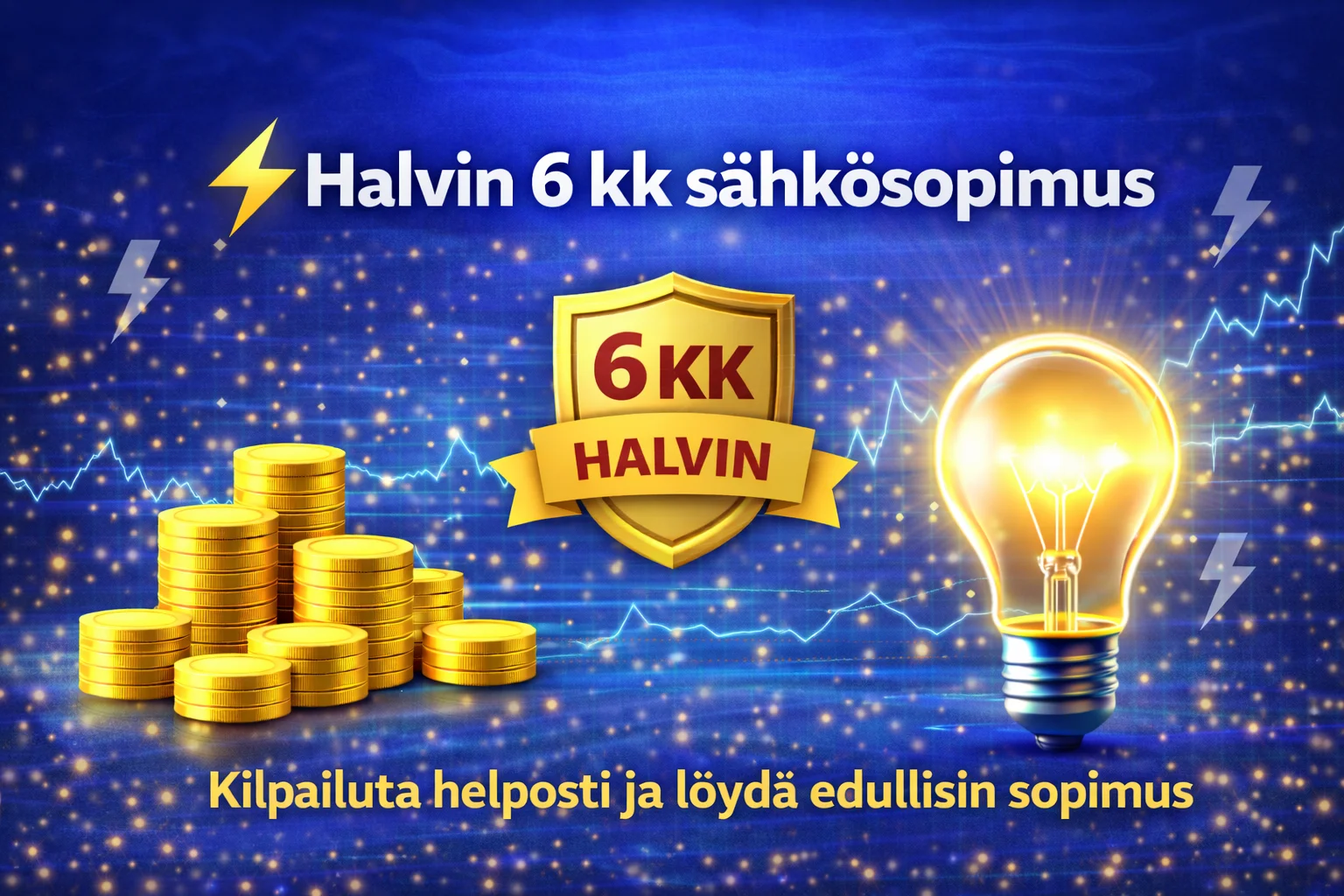 Halvin 6 kk sähkösopimus