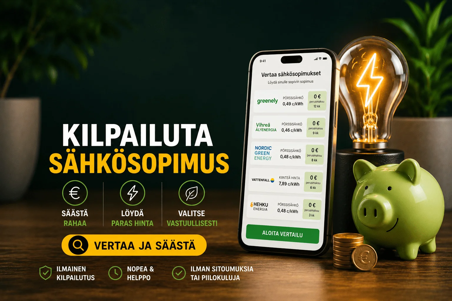 kilpailuta sähkösopimus